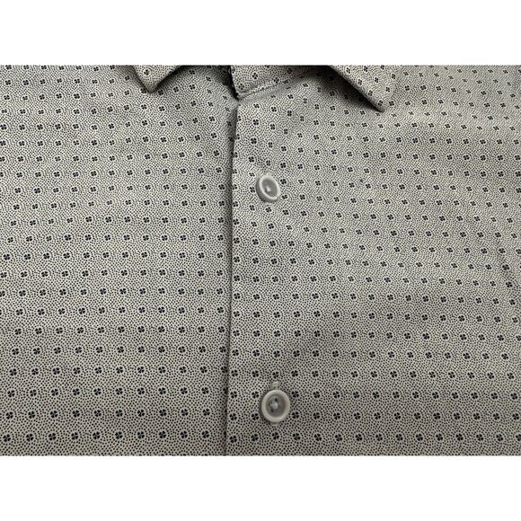 Tom Baine Performance Slim Fit Shirt Mens L Blue Button Up Wrinkle Free Stretch - Picture 5 of 5